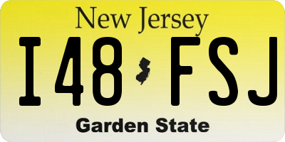 NJ license plate I48FSJ
