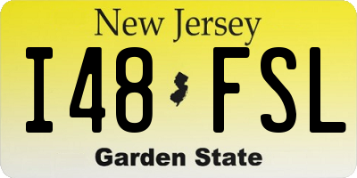 NJ license plate I48FSL