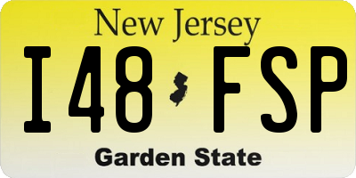 NJ license plate I48FSP
