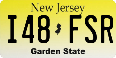 NJ license plate I48FSR