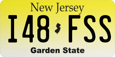 NJ license plate I48FSS