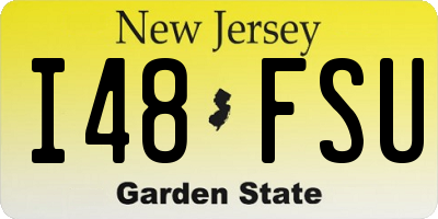 NJ license plate I48FSU