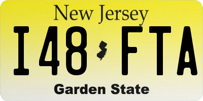 NJ license plate I48FTA