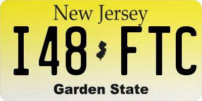 NJ license plate I48FTC
