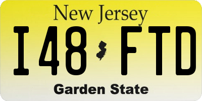 NJ license plate I48FTD