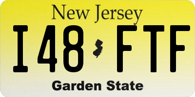 NJ license plate I48FTF