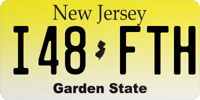 NJ license plate I48FTH