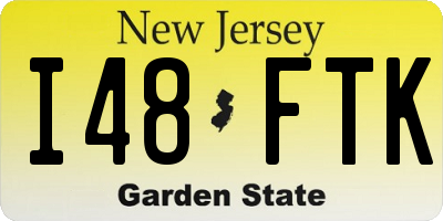 NJ license plate I48FTK