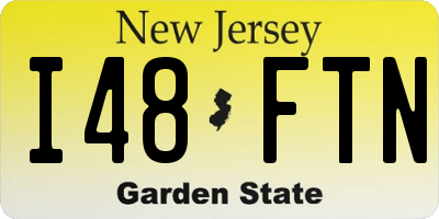 NJ license plate I48FTN