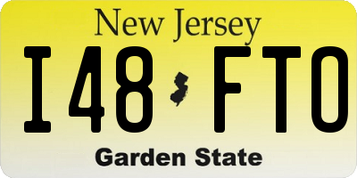 NJ license plate I48FTO