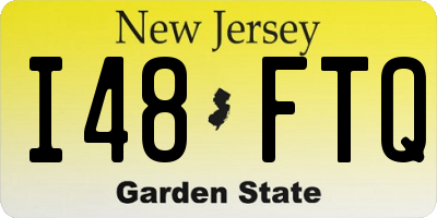NJ license plate I48FTQ