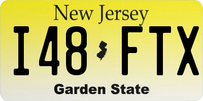 NJ license plate I48FTX