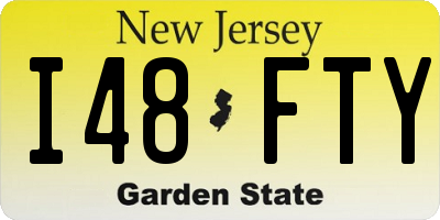 NJ license plate I48FTY