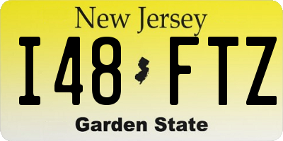 NJ license plate I48FTZ