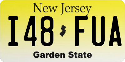 NJ license plate I48FUA