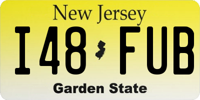 NJ license plate I48FUB