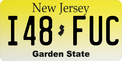 NJ license plate I48FUC