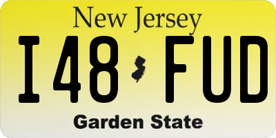 NJ license plate I48FUD