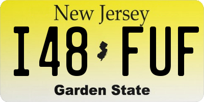 NJ license plate I48FUF