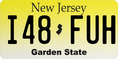 NJ license plate I48FUH