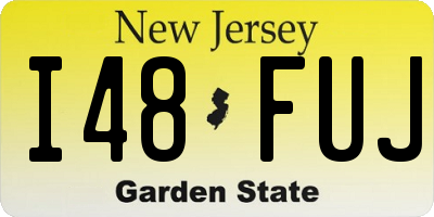 NJ license plate I48FUJ