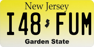 NJ license plate I48FUM