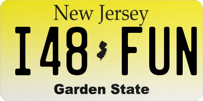 NJ license plate I48FUN