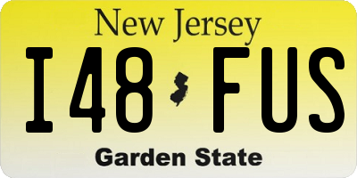 NJ license plate I48FUS