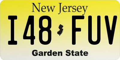 NJ license plate I48FUV