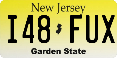NJ license plate I48FUX