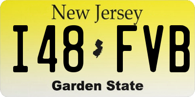 NJ license plate I48FVB