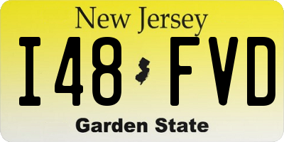 NJ license plate I48FVD