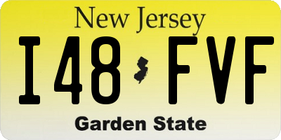 NJ license plate I48FVF