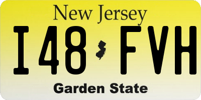 NJ license plate I48FVH