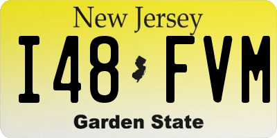 NJ license plate I48FVM