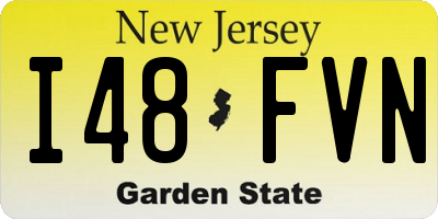NJ license plate I48FVN