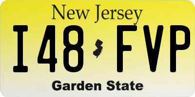 NJ license plate I48FVP