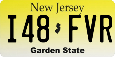 NJ license plate I48FVR