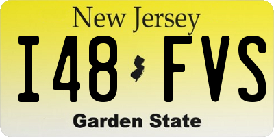 NJ license plate I48FVS