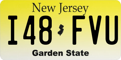 NJ license plate I48FVU