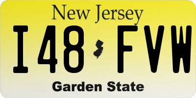 NJ license plate I48FVW