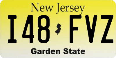 NJ license plate I48FVZ