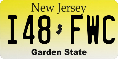 NJ license plate I48FWC