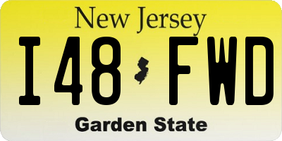 NJ license plate I48FWD