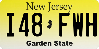 NJ license plate I48FWH