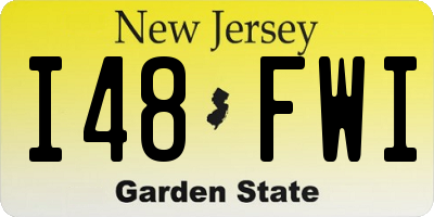 NJ license plate I48FWI