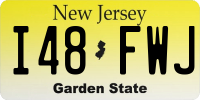 NJ license plate I48FWJ