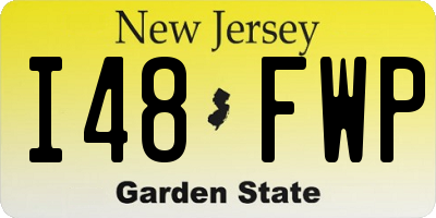 NJ license plate I48FWP