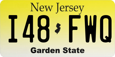 NJ license plate I48FWQ