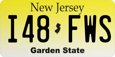 NJ license plate I48FWS